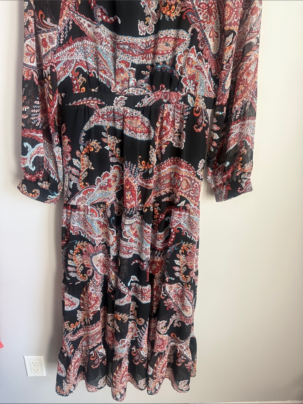 Anthropologie Paisley Maxi Dress 12 - Picture 7 of 10